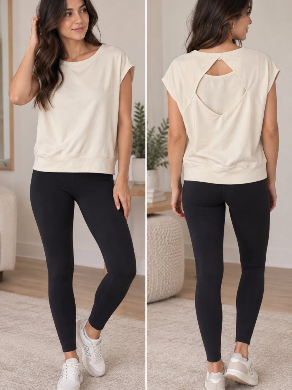 Athleta Cutout Back Tee